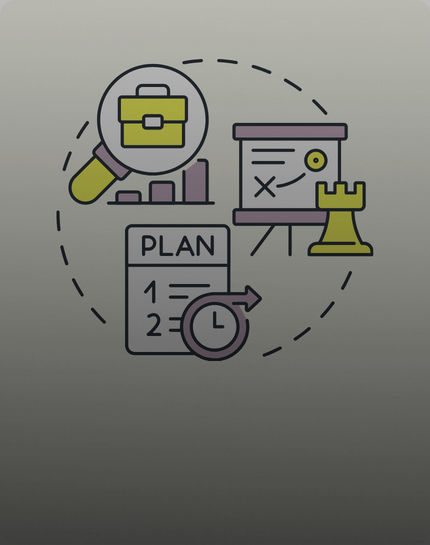 A graphic demonstrating planning